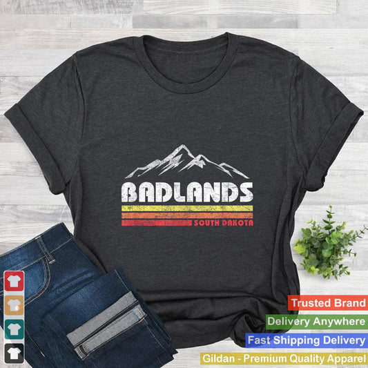 Vintage Badlands South Dakota Retro National Park Souvenir