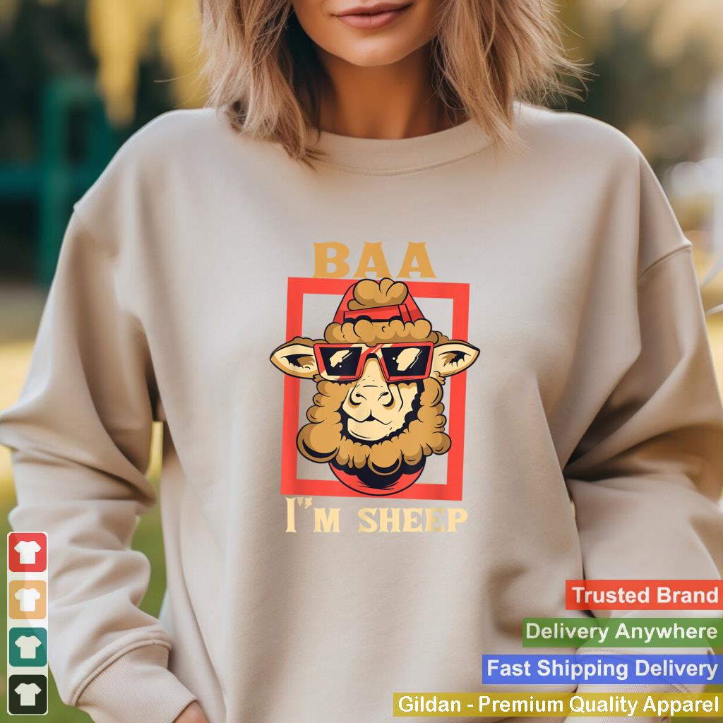 Baa Im A Sheep FUNNY FARMER IDEA FOR WOMENKIDSBOYGIRL T Shirt 2