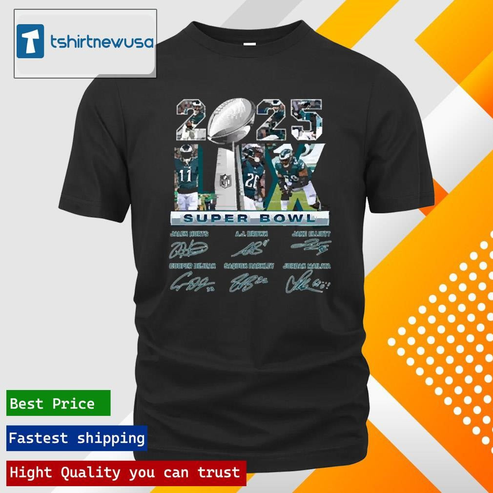 Top Philadelphia Eagles 2025 Super Bowl Lix Championship T-Shirt