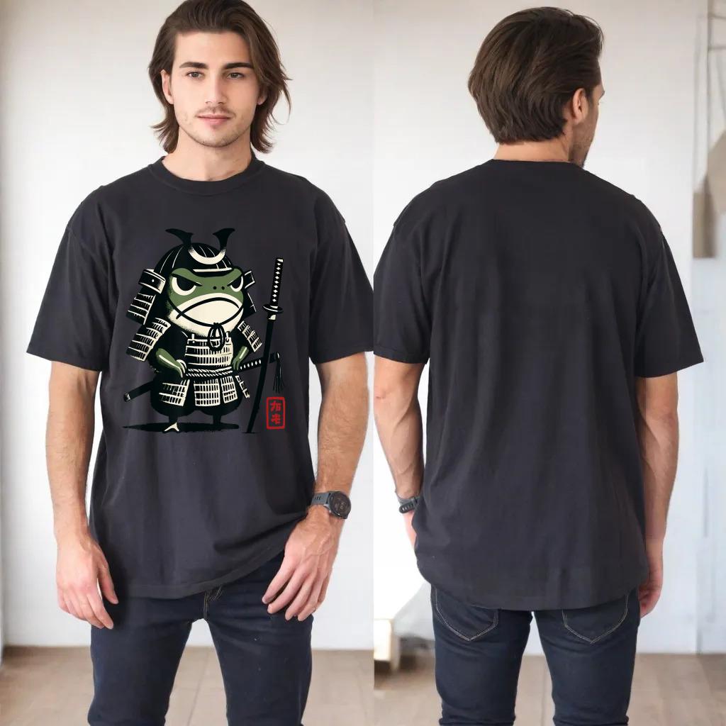 Samurai Grumpy Frog - Matsumoto Hoji Style