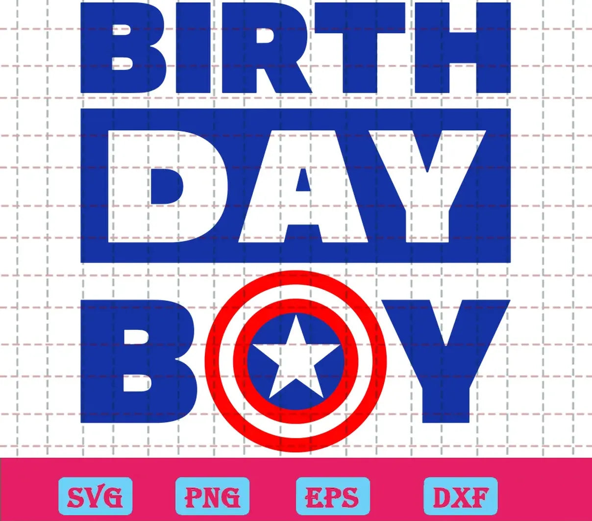 Captain America Birthday Boy Svg Free