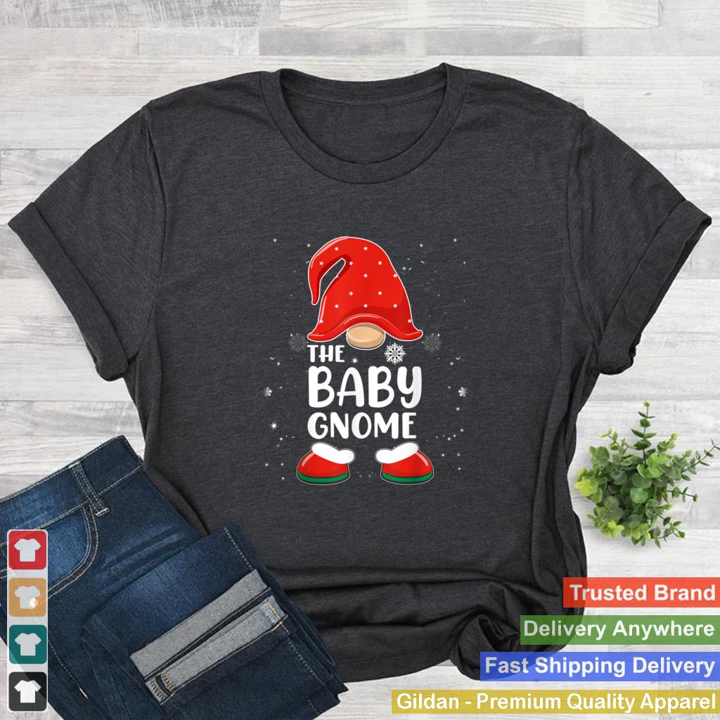 Baby Gnome Buffalo Plaid Matching Family Christmas Pajama T Shirt 1