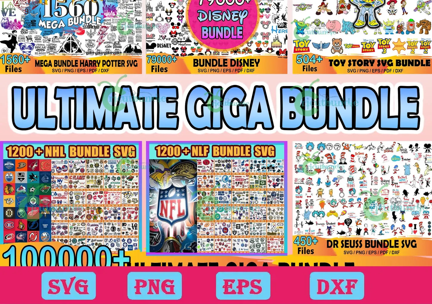 100000+ Ultimate Giga Bundle Svg