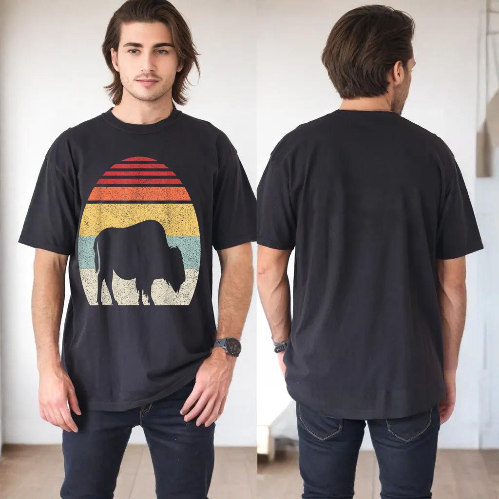 Retro Vintage Buffalo Bison Animal Lover