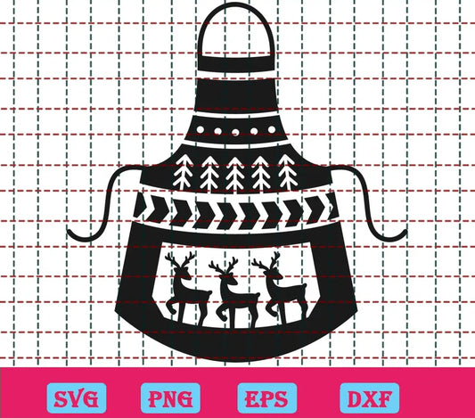 Free Christmas Baking Apron Svg