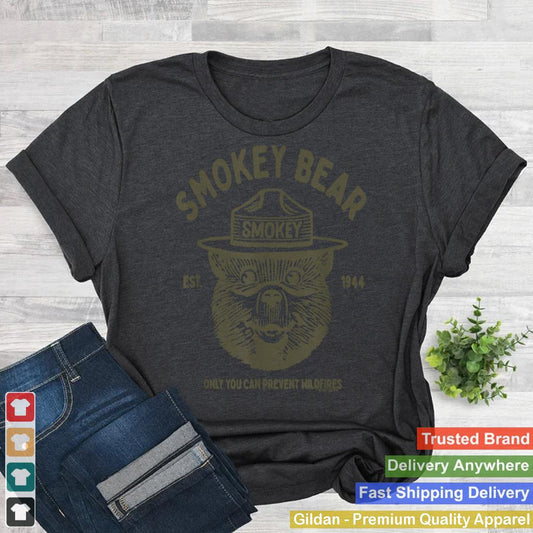 Vintage Smokey Bear Logo Only You Can Prevent Wildfires_1