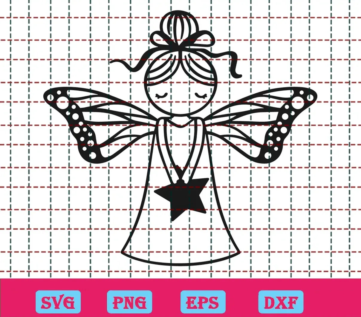 Free Christmas Fairy Svg