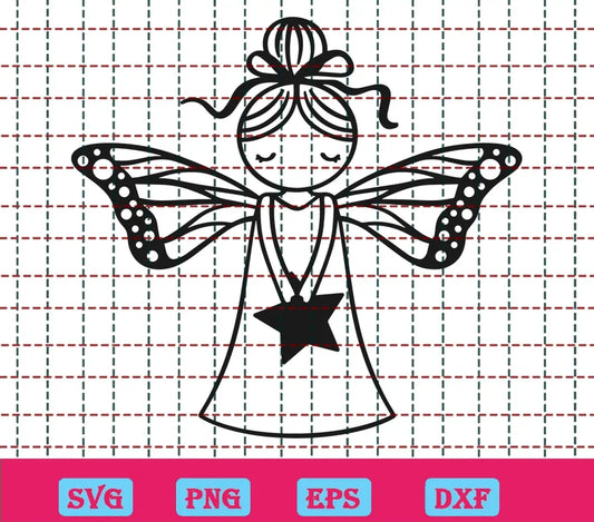 Free Christmas Fairy Svg