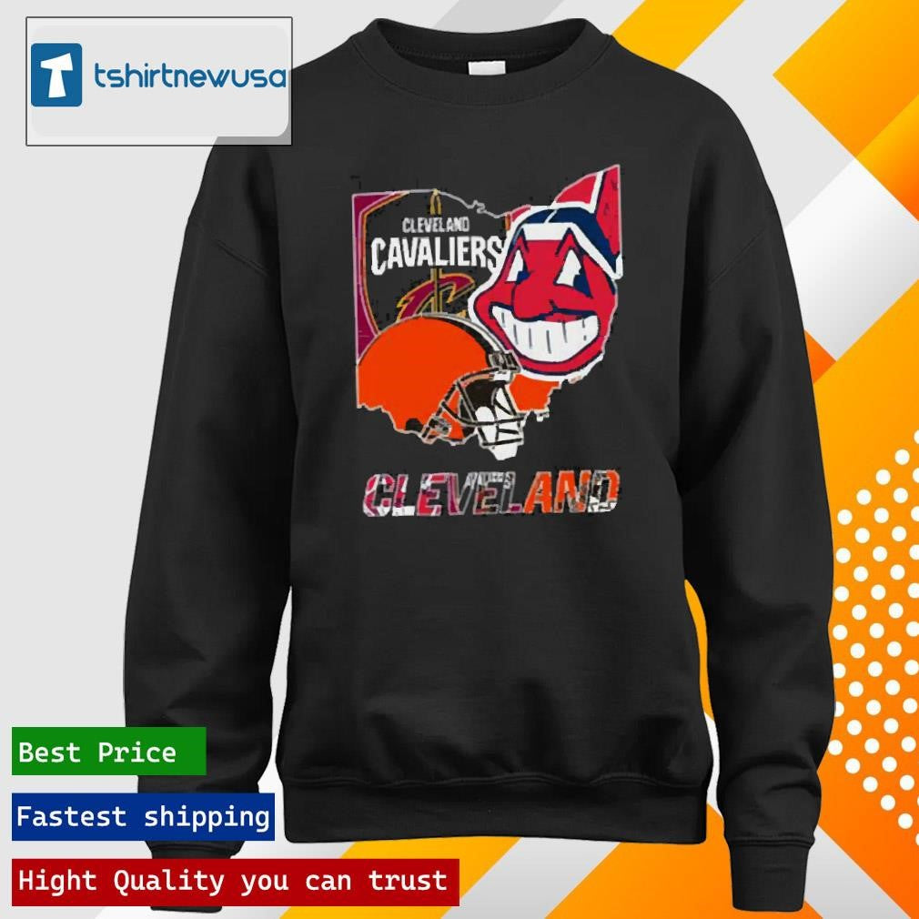 Premium Cleveland Cavaliers Cleveland India And Cleveland Browns Cleveland Logo 2024 Shirts