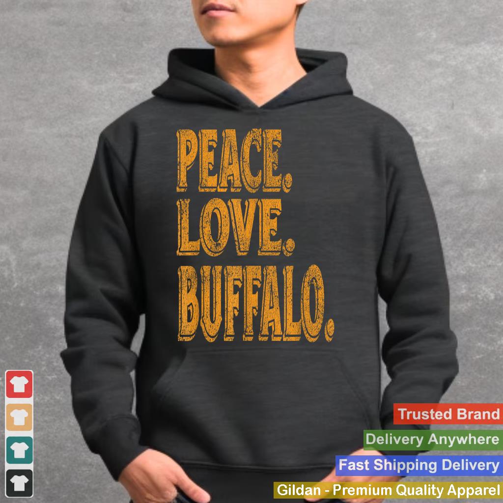 Awesome Retro Peace Love Buffalo New York