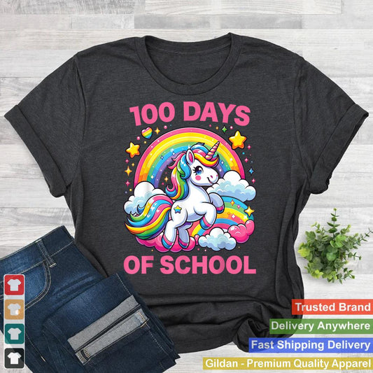 100 Days of School Unicorn Girls Teacher 100th Day of School