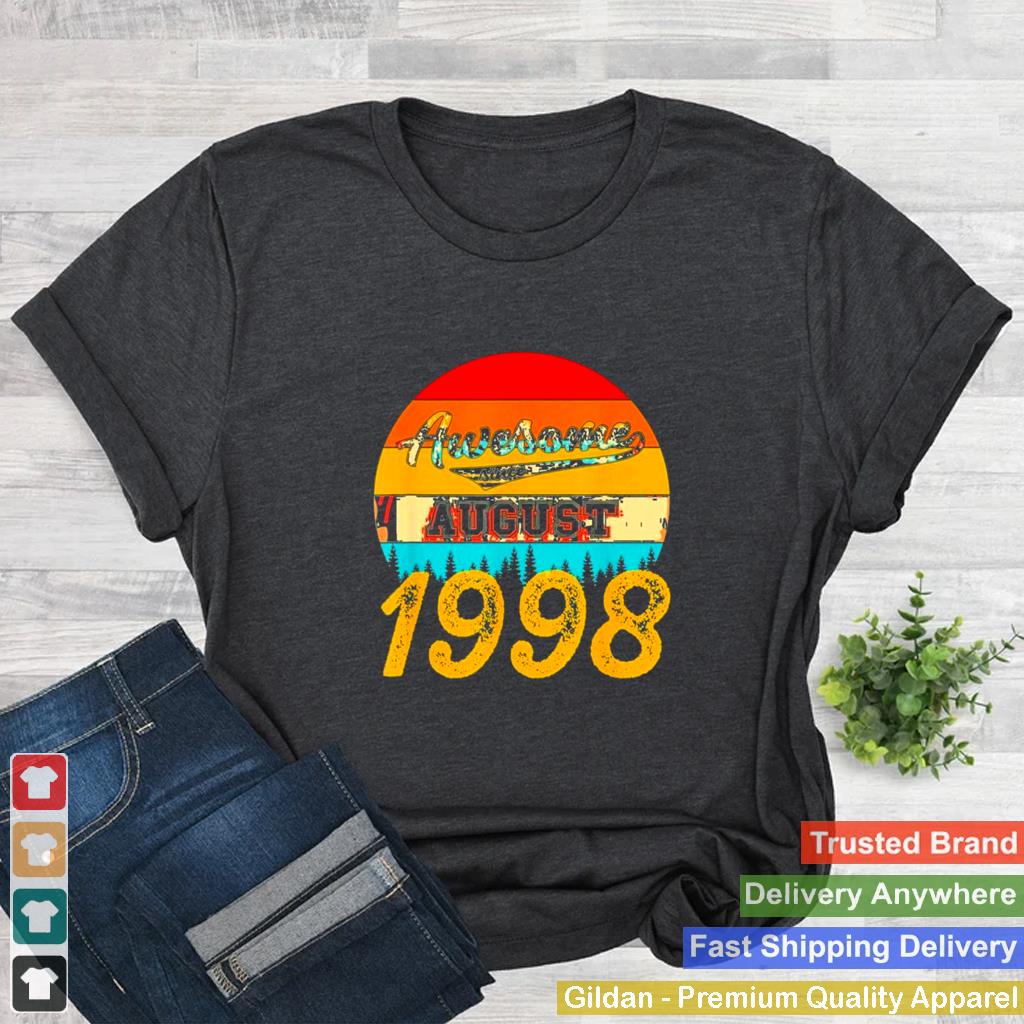 Awesome since august 1998 23 years old birthday awesome shirt