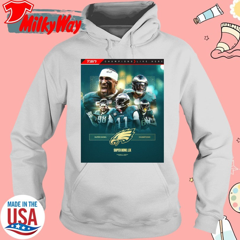 Official CHAMPIONS! The Philadelphia Eagles blowout the Kansas City Chiefs to win Super Bowl LIX shirt