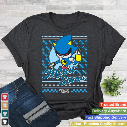 Sonic The Hedgehog Christmas Metal Sonic Ugly Sweater