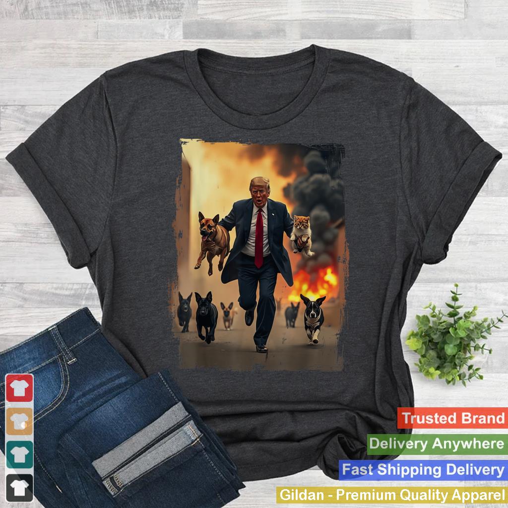 Trump Saves Dogs T-Shirt, Funny US Election 2024 Republican