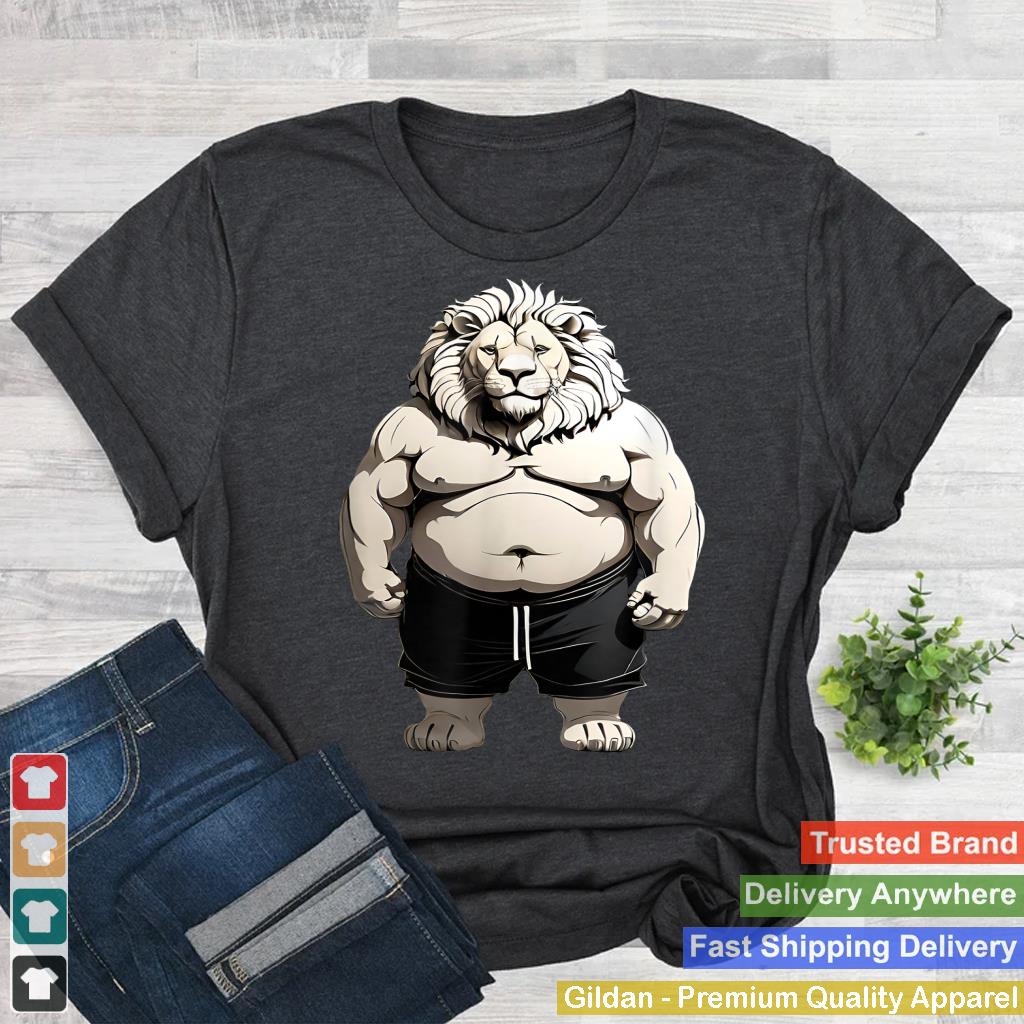 Funny Fat Lion Art Design Fat Lion Lover