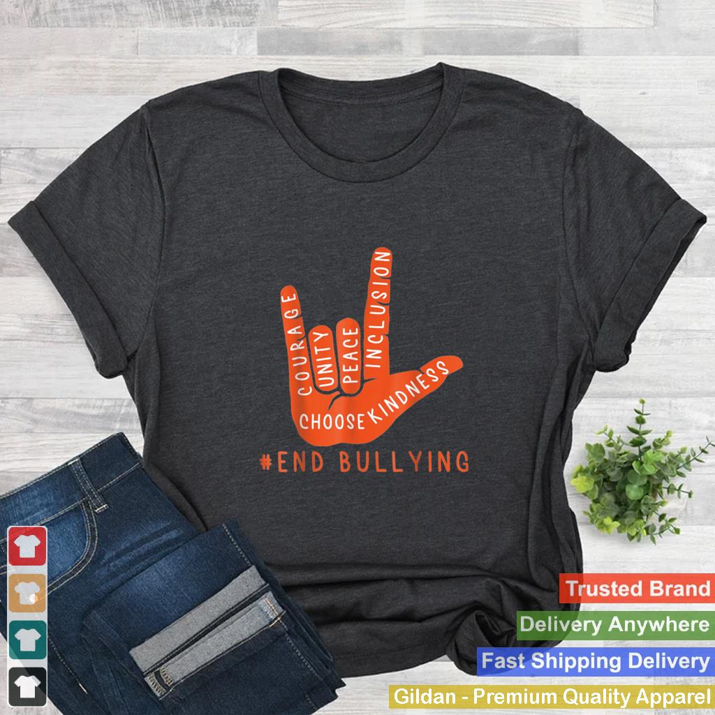 Anti Bullying Love Sign Language T Shirt