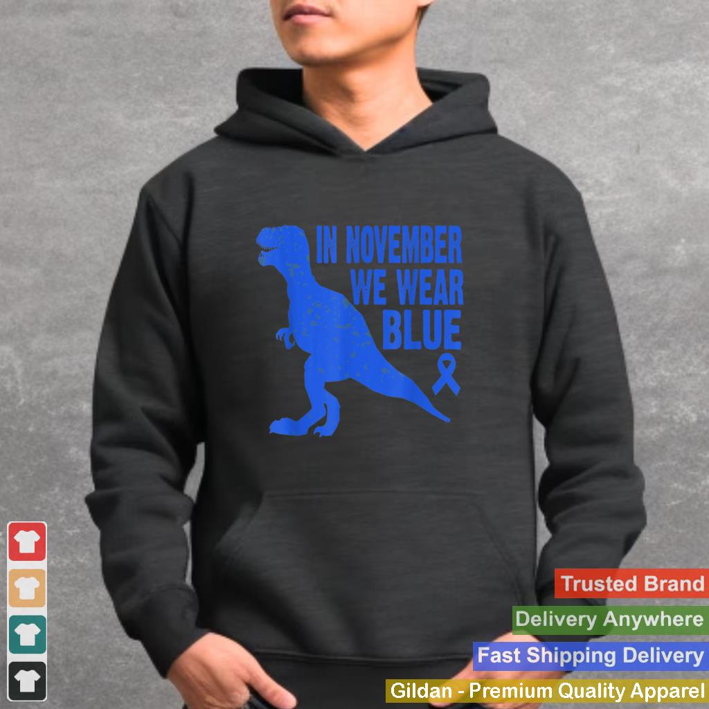 In November We Wear Blue Diabetes Awareness Toddler Kids Boy T Shirt