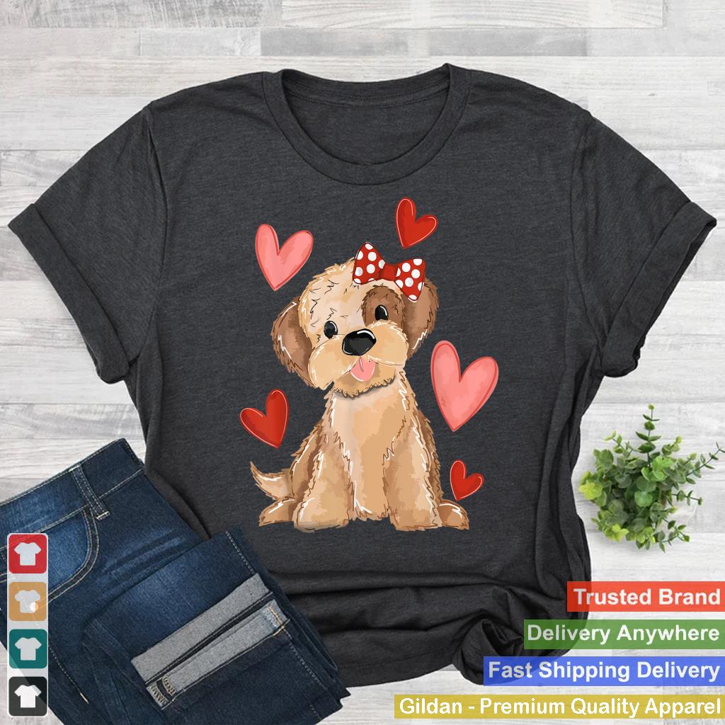 Happy Girls Valentines Shirt, Puppy Dog Love Valentines Day