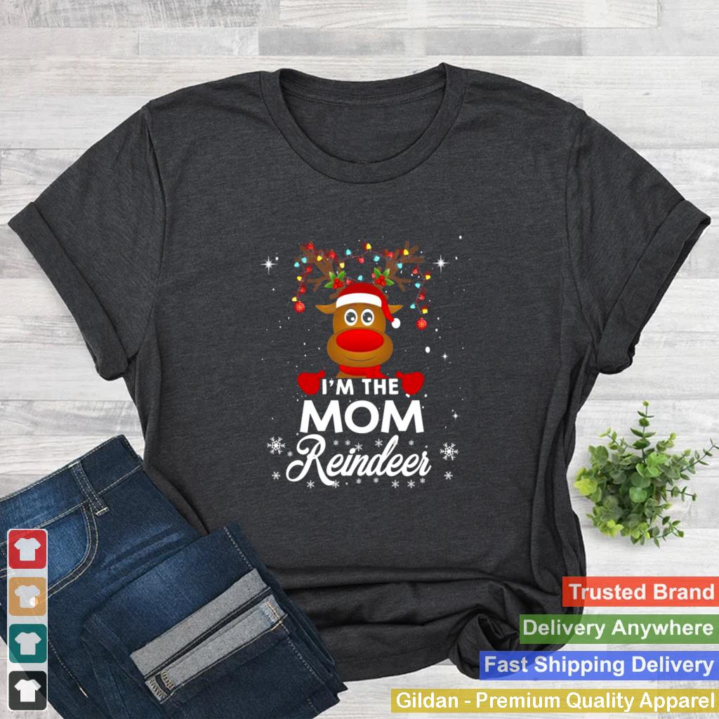 Im The Mom Reindeer Christmas Pajamas Family Xmas Shirt