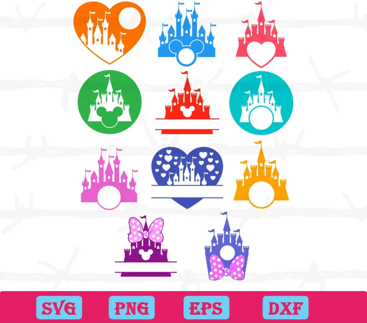 Disney Castle Bundle Png