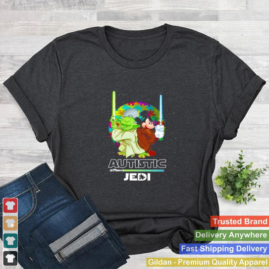 Autistic Jedi Yoda And Mickey Mouse Shirt