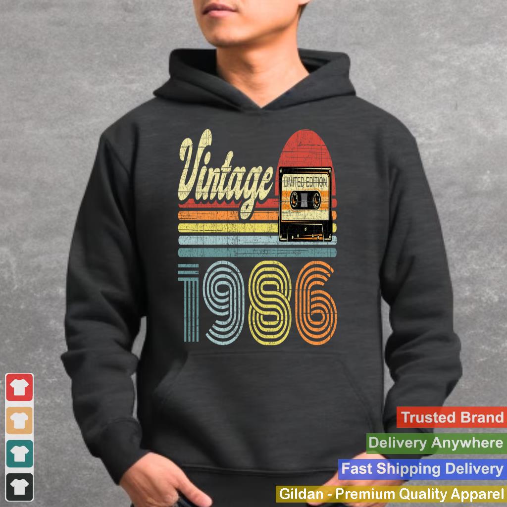 Retro Audio Cassette Vintage Since 1986 36th Birthday Sweatshirt