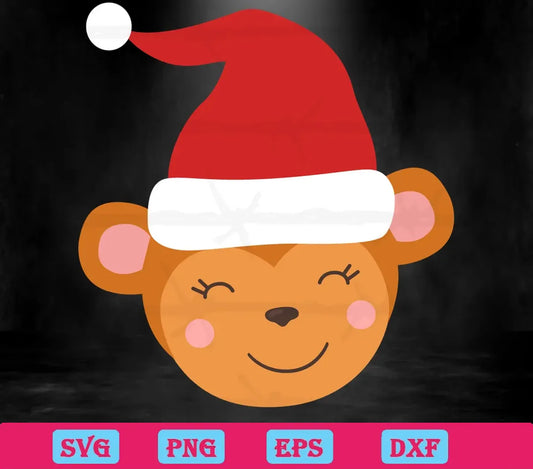 Christmas Hat And Pig Head, Svg File Formats