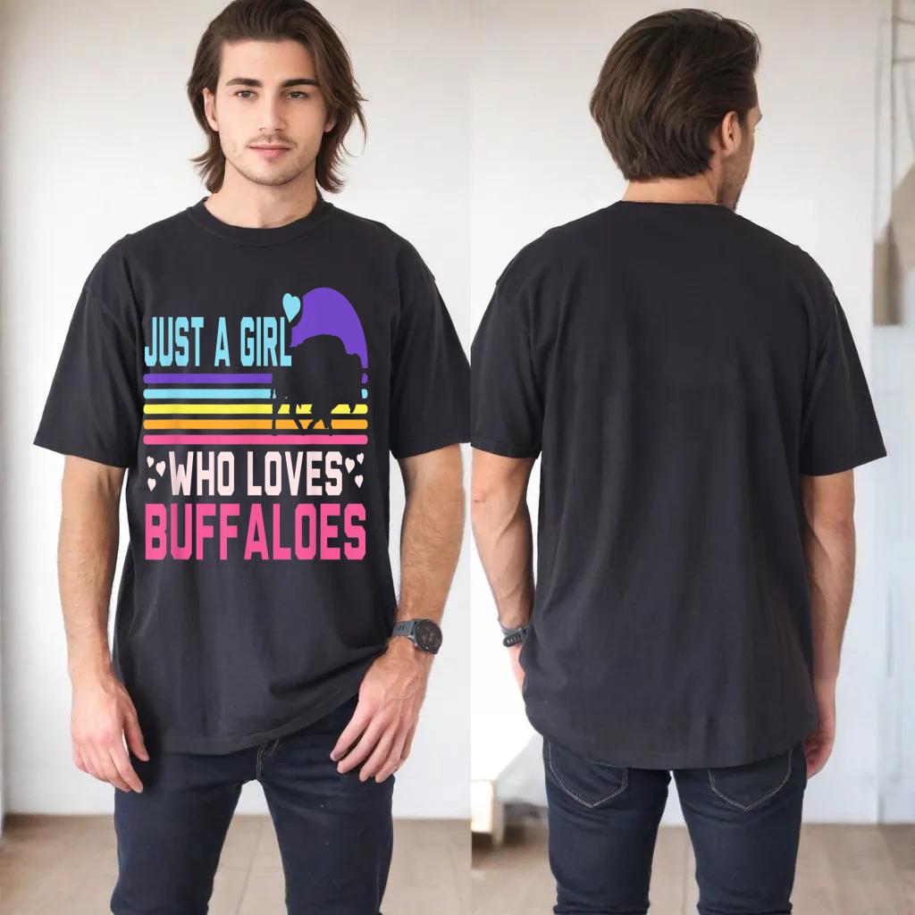 Just A Girl Who Loves Buffaloes Animal Bison