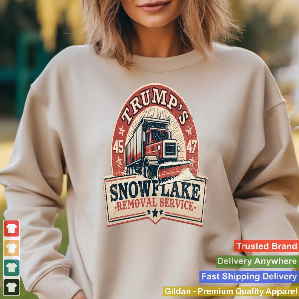 Trump's Snowflake Removal Service Funny Trump Vintage Long Sleeve