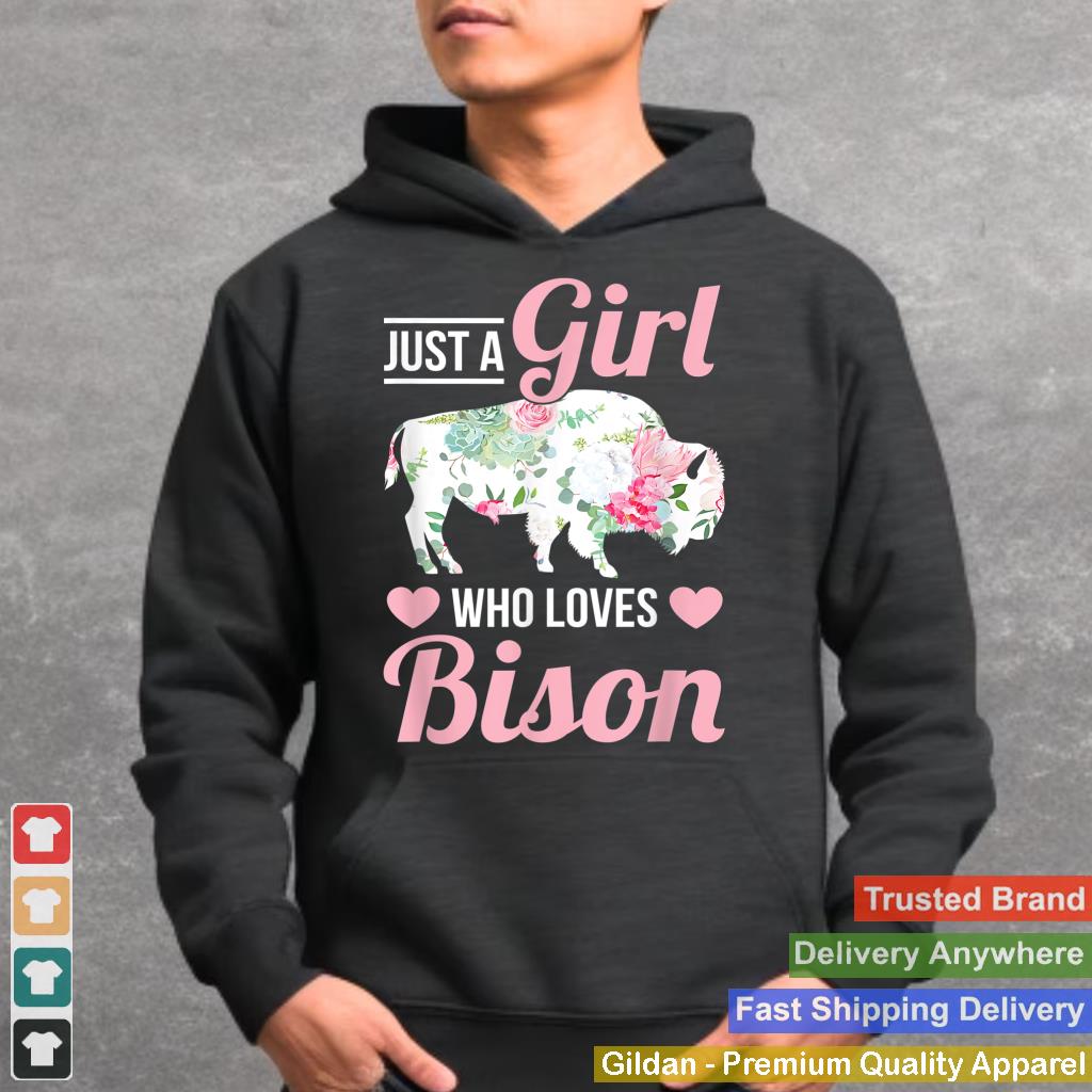 Just A Girl Who Loves Bison American Buffalo Wildlife