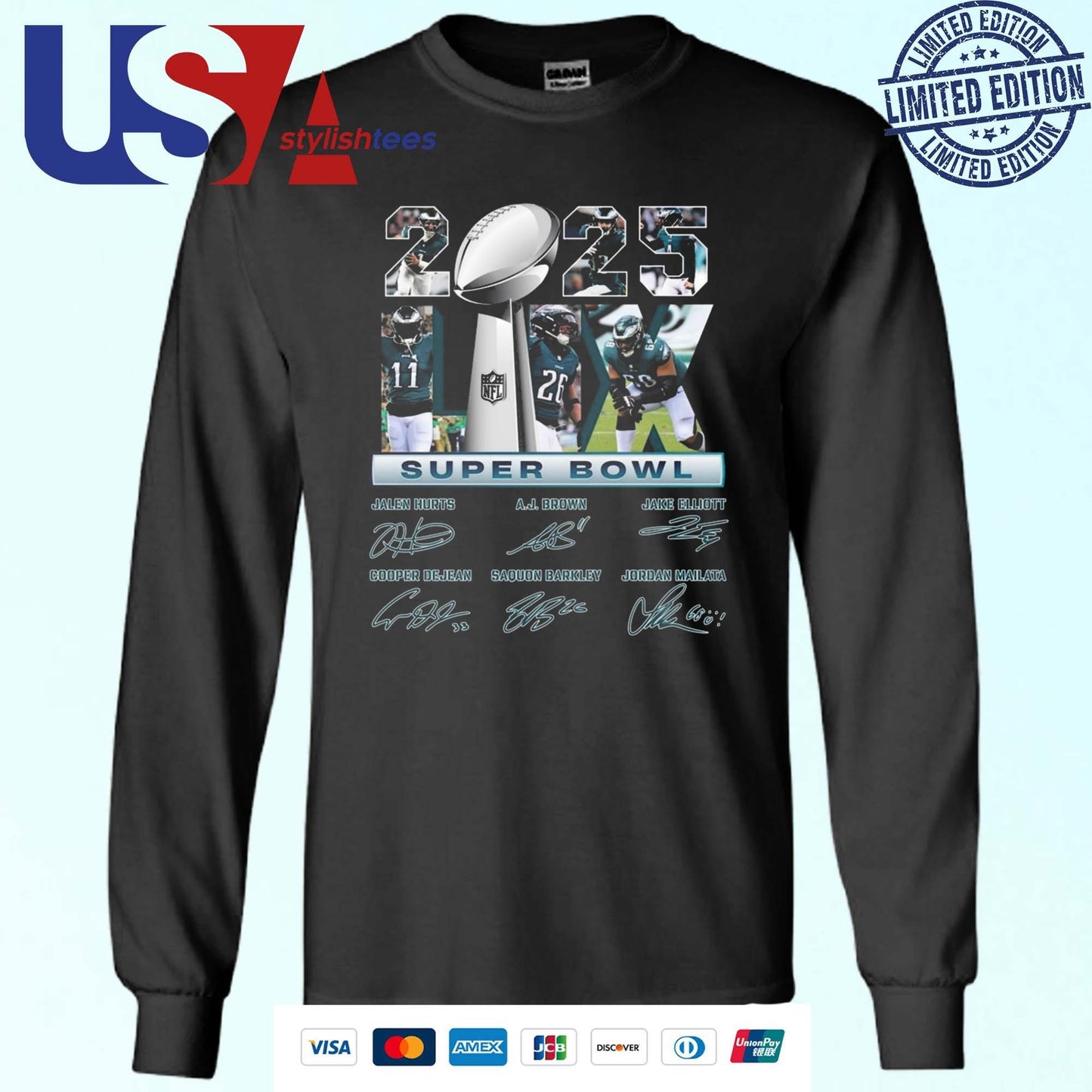 Philadelphia Eagles 2025 Super Bowl LIX Championship Shirt