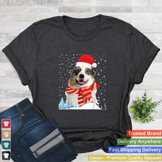 Australian Shepherd Dog Ugly Christmas Sweater Funny Xmas T Shirt