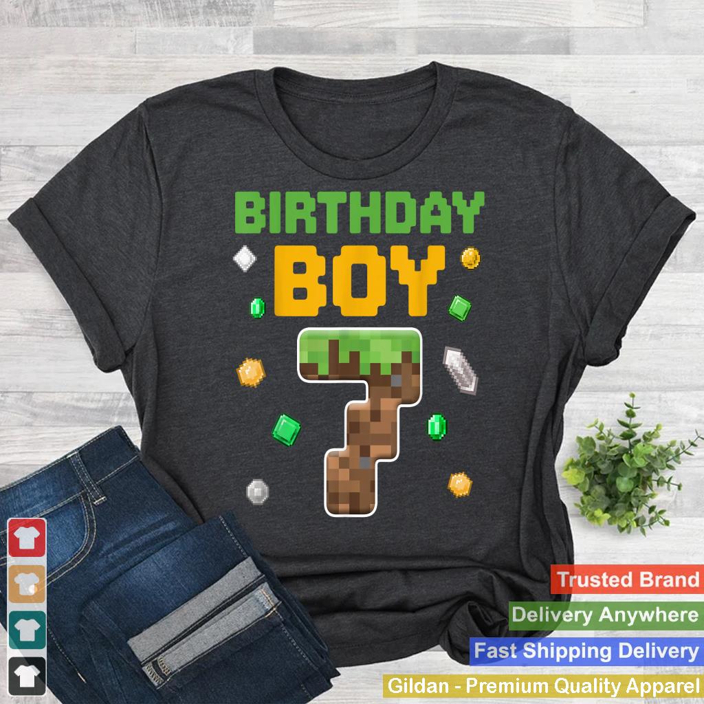 Birthday Boy Shirt 7th Birthday 7 Year Old Birthday Boy