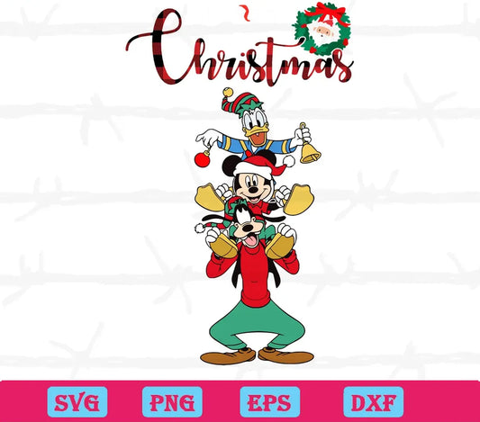 Disney Mickey Daisy Goofy Merry Christmas, Downloadable Files