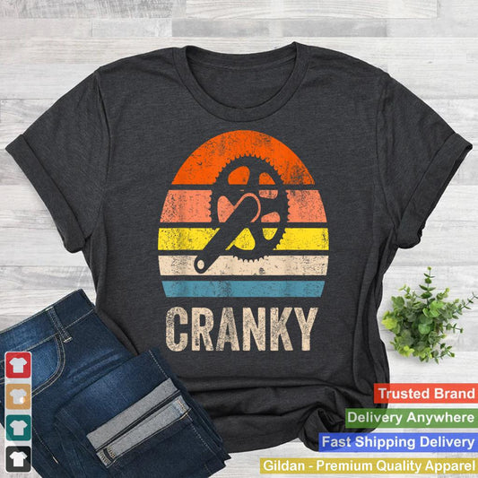 Cranky Vintage Sun funny Bicycle Lovers Cycling Cranky