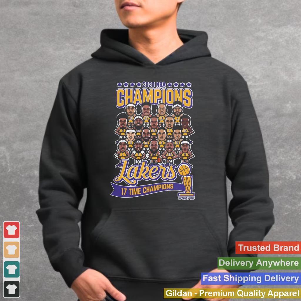 2020 NBA Champions Los Angeles Lakers 17 Time Champions shirt