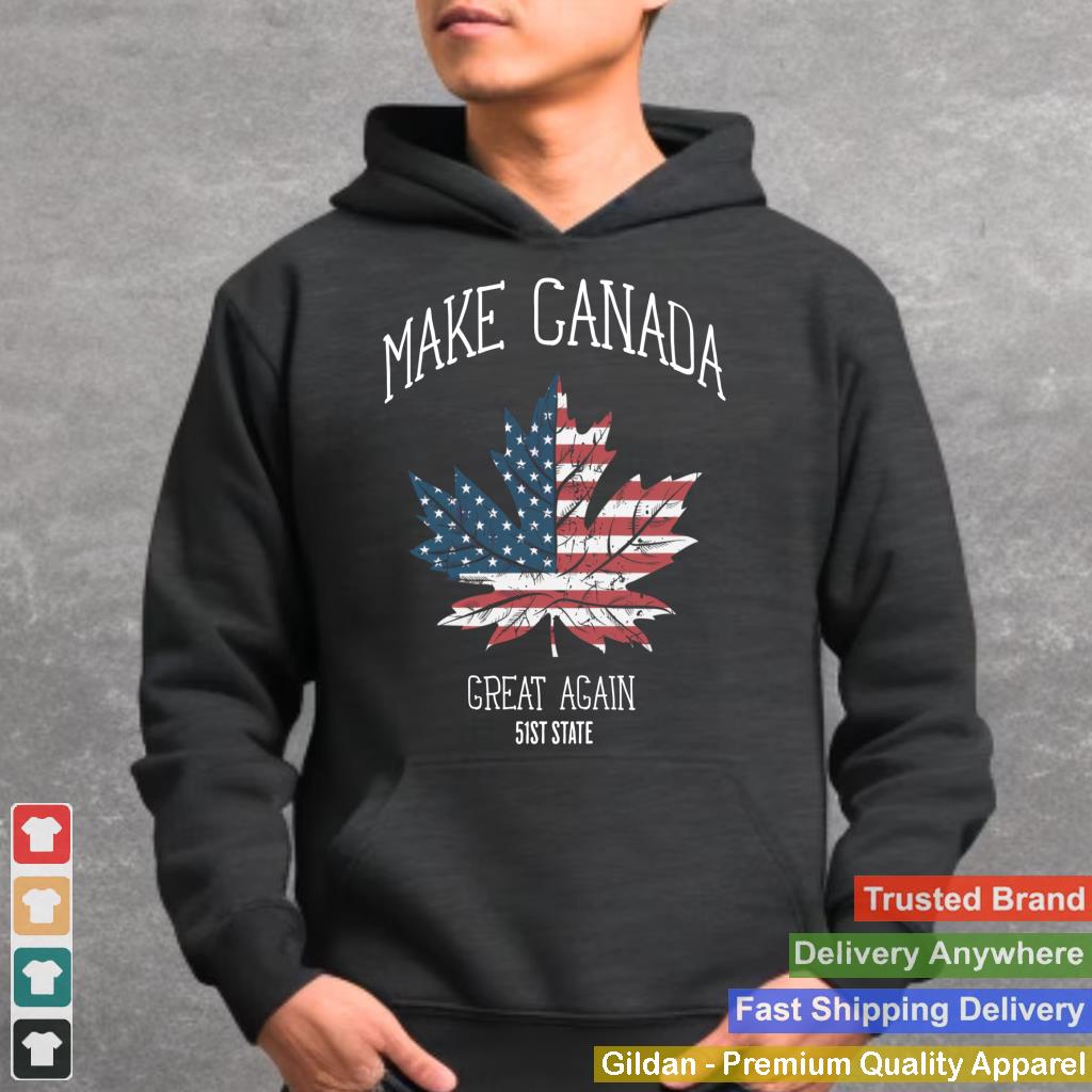 Trump American Flag Make Canada Great Again 51st State Funny