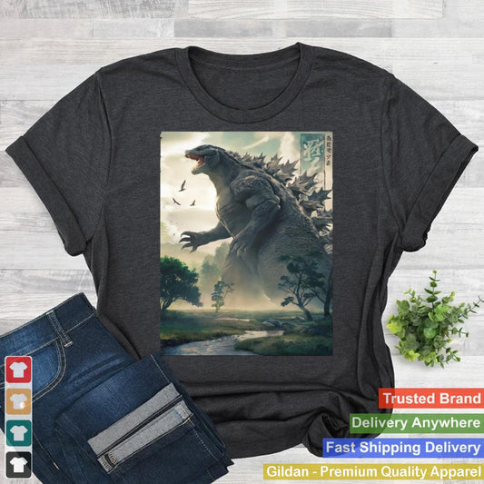 Kaiju Shirt Retro Japanese Monster Vintage Style Art Lovers