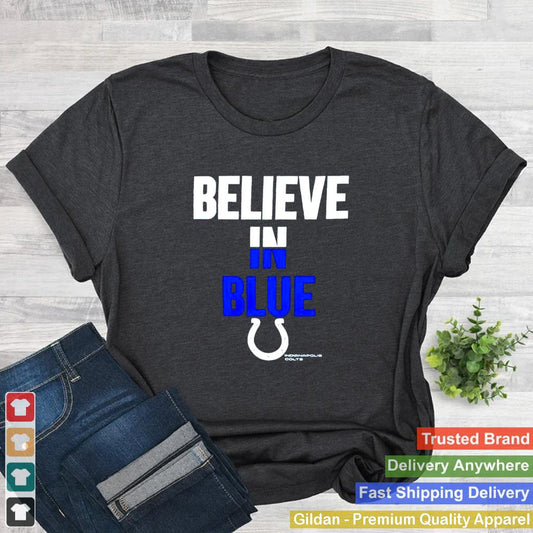 Indianapolis Colts Nike believe in blue shirt