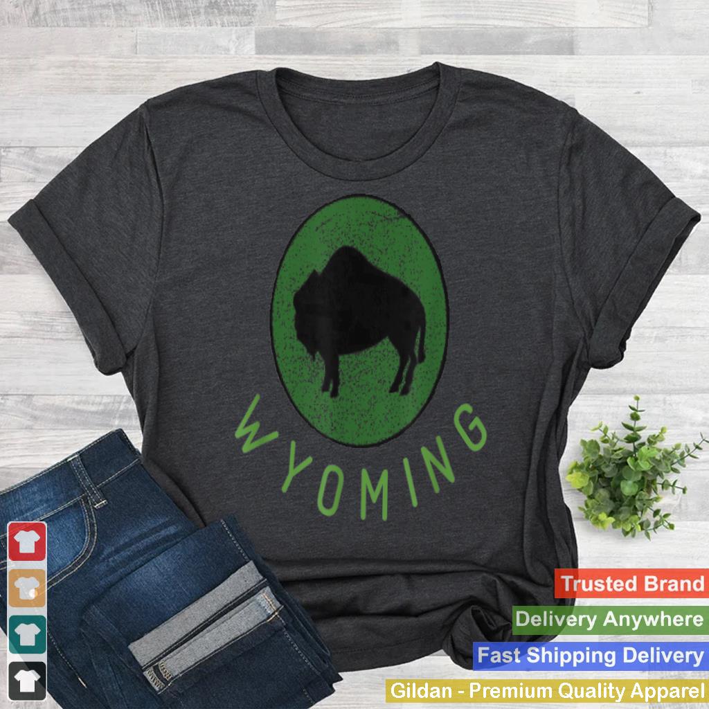 Wyoming Vintage Distress American Buffalo Bison