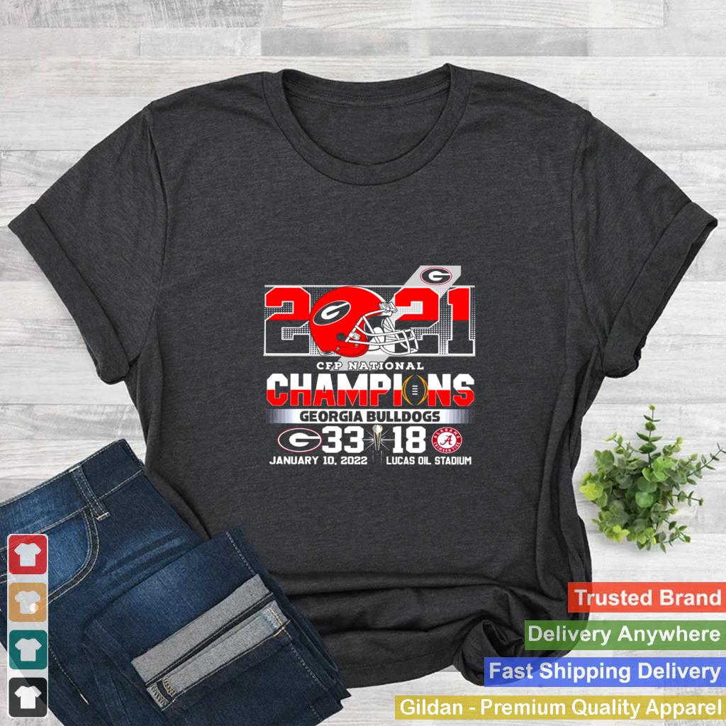 2021 cfp national champions georgia bulldogs 33 18 january 10 2022 lucas oil stadium shirt