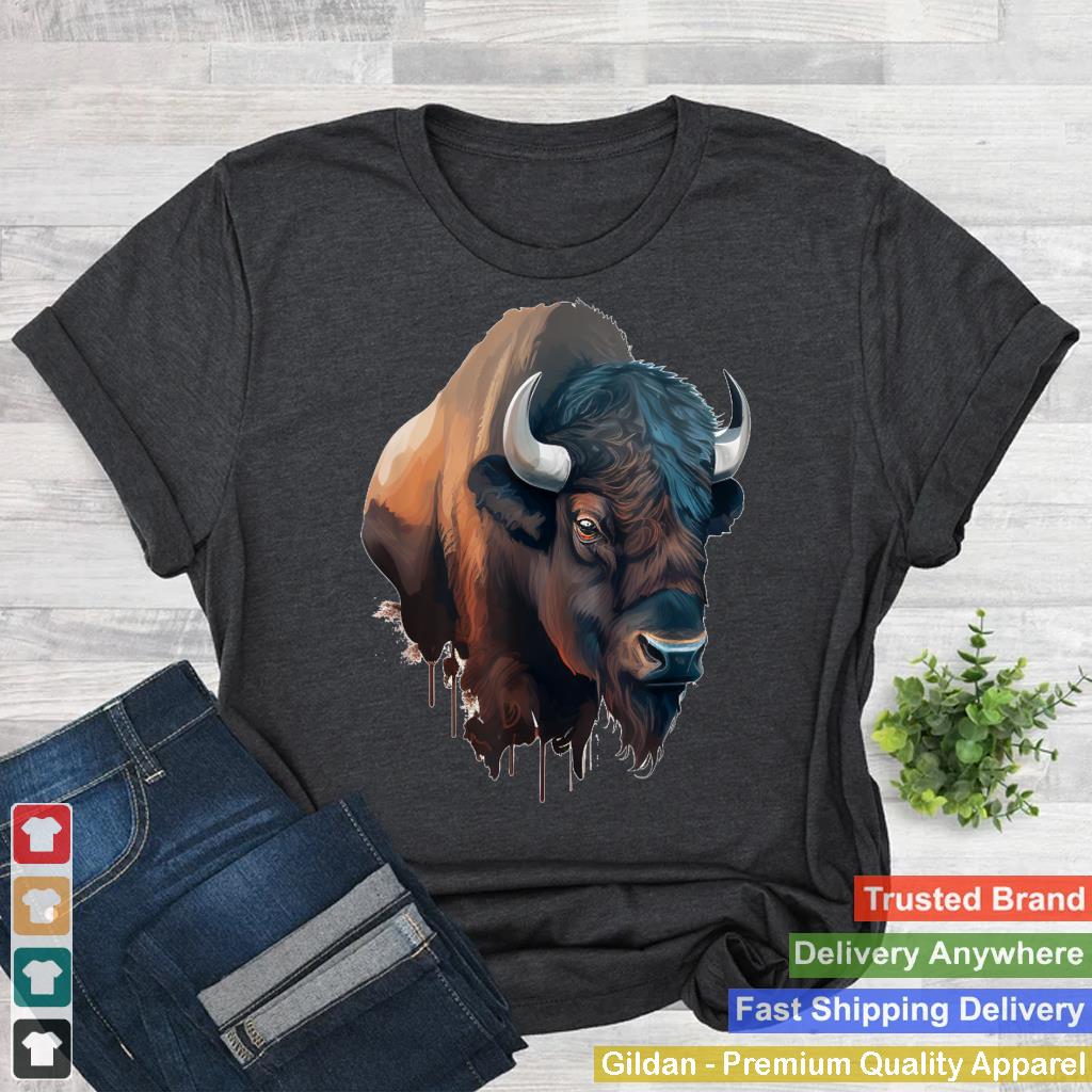 Cool American bison head for buffalo lovers