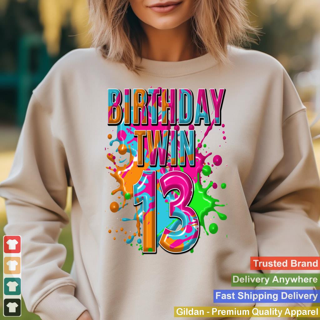 Birthday Twin 13 yrs, Birthday Twins Party T-Shirt Boy Youth