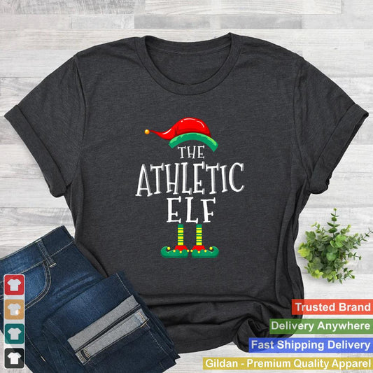 Athletic Elf Matching Family Group Christmas Party Pajama T Shirt