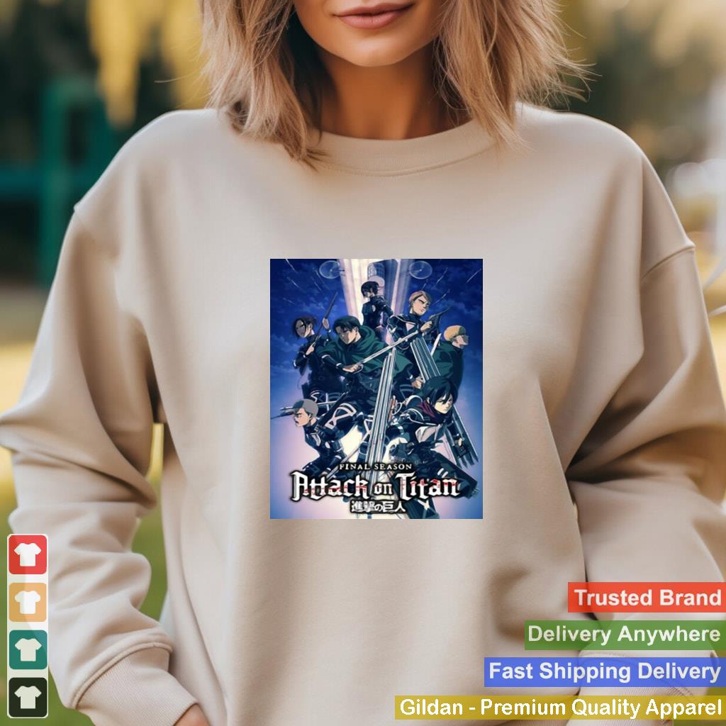 Attack On Titan Season 4 Colorful Key Art With Logo T shirt