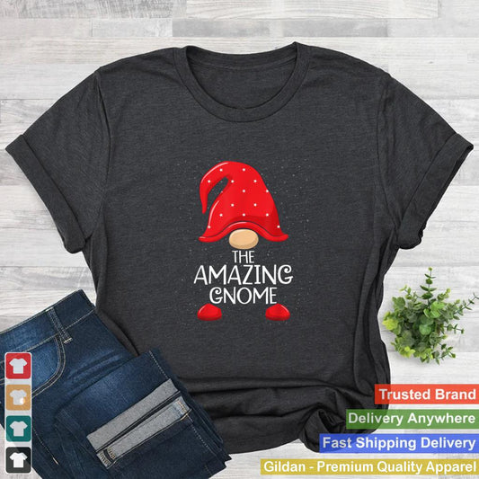 Amazing Gnome Matching Family Group Christmas Party Pajama T Shirt