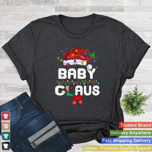 Baby Claus Matching Family Christmas Pajamas Xmas Santa T Shirt