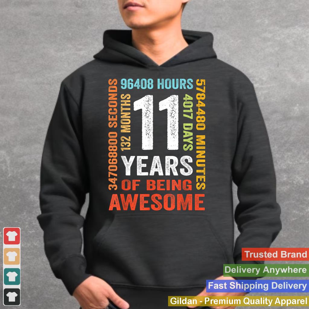 11 Years 132 Months Of Being Awesome 11th Birthday Gift