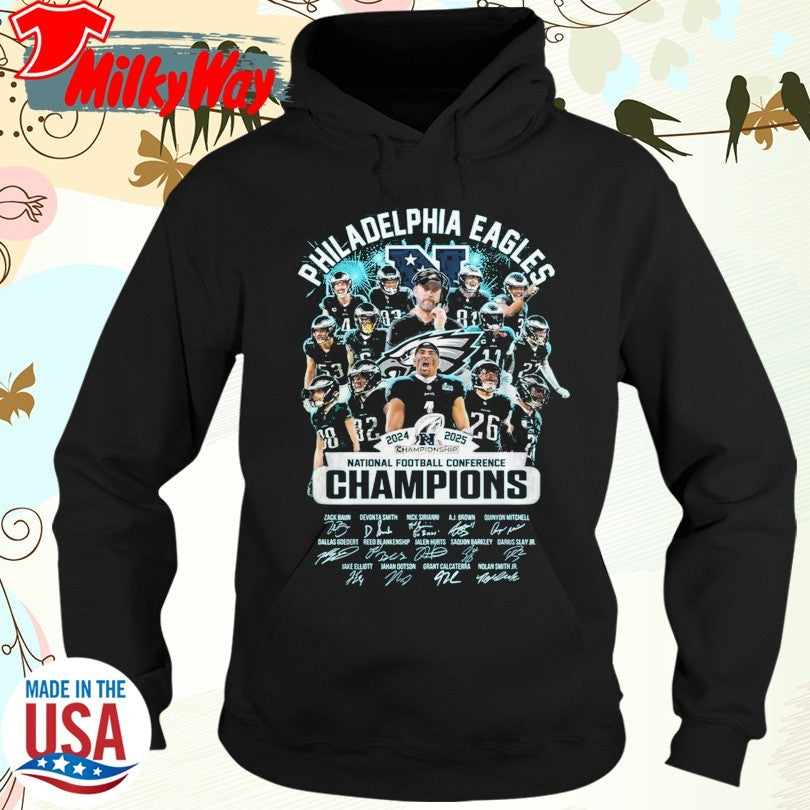 Official Eagles 2024 2025 National Football Conference Champions shirt